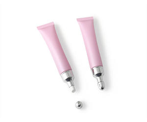 ขวดลูกกลิ้งนวดโลหะหลอดบีบนุ่มหรูหราห<span class=keywords><strong>ล</strong></span>อด<span class=keywords><strong>ล</strong></span>ิปกลอสพลาสติกสำหรับครีมรอบดวงตาลิปสติก<span class=keywords><strong>สีชมพู</strong></span>20กรัม - Product Image 3