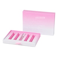 Scatola Regalo Rigida di Lusso Rosa con Logo Personalizzato, Confezione Scorrevole Riciclabile per Cosmetici e Prodotti Skincare con Inserto in EVA