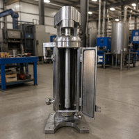 Separator Sentrifugal Tubular Kecepatan Tinggi ZONELINK dengan Motor 3KW dan Bantalan untuk Industri Makanan, Produksi Tinta Cetak, dan Berbagai Emulsi