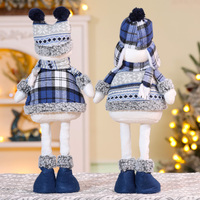 Weihnachtliches Plüschtier, Weihnachts-Stoffpuppe, Festliche Kuscheltiere, Weiche Dekoration, Weihnachtsmann, Papa Noel, Plüsch-Rentier, Elch, Schneemann
