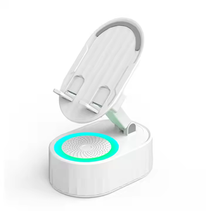 3 In1 Wireless Powerbank <b>Speaker</b> with RGB <b>Stand</b> 3-in-1 Mobile Phone Holder Power Bank Portable Flexible for Bed Usage - Product Image 4