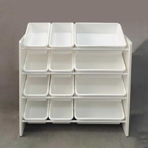 Hộp đựng đồ bằng gỗ tự nhiên hình chữ nhật, có ngăn kéo, kệ, giá để đồ, sáng màu, dùng cho phòng khách, phòng ngủ, đồ chơi trẻ em, có thể xếp chồng lên nhau - Product Image 6