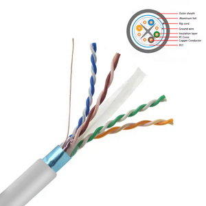 Câble Patch Cat6 <span class=keywords><strong>Haut</strong></span> <span class=keywords><strong>de</strong></span> <span class=keywords><strong>Gamme</strong></span> en Cuivre Sans Oxygène 0,5M 1M <span class=keywords><strong>Ethernet</strong></span> UTP FTP Cat6 pour Système <span class=keywords><strong>de</strong></span> Câblage Structuré <span class=keywords><strong>de</strong></span> Bâtiment Intelligent - Product Image 4