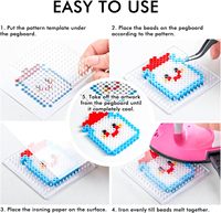 Perles à fusionner colorées DODO, jouets éducatifs en plastique pour l'art et l'artisanat, bricolage pour enfants