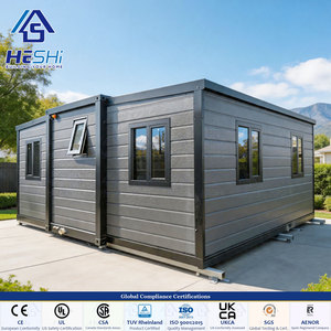 Unità Espositiva per Showroom, Casa Container Espandibile 20Ft 30Ft, <span class=keywords><strong>Bungalow</strong></span> <span class=keywords><strong>in</strong></span> Acciaio Pieghevole Portatile e Ricollocabile di Lusso - Product Image 1