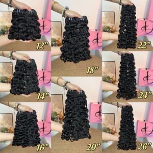 Lot de 12 mèches bouclées caribéennes en gros, 100g par paquet, extensions super double drawn 100% cheveux humains, vente chaude - Product Image 2