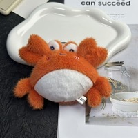 Peluches marines : crevettes, crabes, homards, porte-clés en peluche, jouets d'aquarium, cadeaux, peluches pour machine à griffes, vente en gros