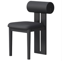 Chaise de salle à manger pliable portable STG en bois massif de chêne, rembourrée en cuir, pour la maison, l'hôtel, le restaurant