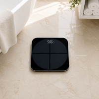 Balance connectée intelligente pour la composition corporelle, synchronisation Bluetooth avec application mobile (Android/iOS), enregistrement des données sans fil sur le cloud, historique et logiciel de suivi des mises à jour.