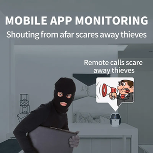 Nouvelle alarme mobile 360 Rotation Ptz sécurité intérieure 1080P caméra Wif surveillance à domicile caméra bébé - Product Image 6