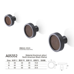 Luxury-Grade Aluminum Alloy Multi-Color Modern Europe Simple Knob <b>Pull</b> Handles <b>for</b> Dresser Drawer Living Room Doors Easy - Product Image 5