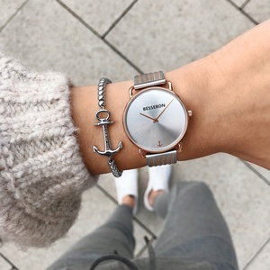 Montres à quartz de marque Singapore Movement, Bell and Rose Relojes De Mujer, montres à quartz pour femmes - Product Image 5