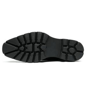 รองเท้าทางการผู้ชายแบบลำลอง สไตล์ธุรกิจ หัวเหลี่ยม ลายสลัก พื้นสองชั้น - Product Image 2