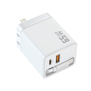 Chargeur d'ordinateur portable haute performance et haute vitesse 65W PD, chargeur rapide pour le bureau, adaptateur de voyage compact - Product Image 3