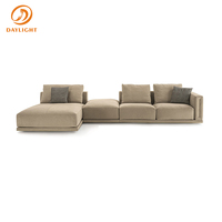 Großhandel Maßgefertigte Günstige Chinesische Chaiselongue Schöne Leder Einzelsofa-Sets Modern Luxuriös für Zuhause