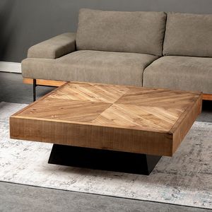 <span class=keywords><strong>Tavolino</strong></span> da Caffè Allungabile in Legno Massello Stile Industriale, Design Moderno per <span class=keywords><strong>Soggiorno</strong></span>, Tavolo Centrale Creativo e Casual per Uso Quotidiano - Product Image 3