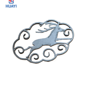 قطع زخرفية من الحديد على شكل أوراق شجر، أوراق زخرفية من الحديد المطاوع للبوابات - Product Image 2