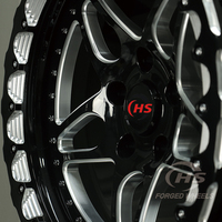 Jantes de voiture en alliage d'aluminium noir usiné 6061-T6 de 15, 17, 18 et 20 pouces, jantes forgées, jantes à beadinglock, jantes de dragster pour Nissan GT-R R35, Ford Mustang