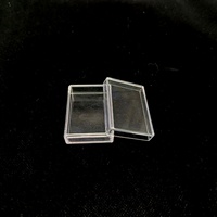 Boîte rectangulaire en plastique visible avec une grande transparence pour l'affichage des articles avec couvercle séparé