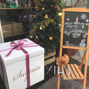 Scatola <span class=keywords><strong>di</strong></span> <span class=keywords><strong>torta</strong></span> regalo <span class=keywords><strong>di</strong></span> <span class=keywords><strong>compleanno</strong></span> personalizzata personalizzata augura scatole <span class=keywords><strong>di</strong></span> imballaggio <span class=keywords><strong>con</strong></span> nastro per la <span class=keywords><strong>torta</strong></span> - Product Image 3