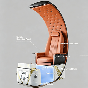 Fauteuil de pédicure et de manucure professionnel de luxe moderne, avec massage des pieds et spa électrique pour salon de beauté - Product Image 6