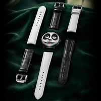Montre mécanique automatique Lucky Harvey pour homme et femme, cadran à yeux de panda animés, verre saphir, étanche 50 m, montre sport ZLS106