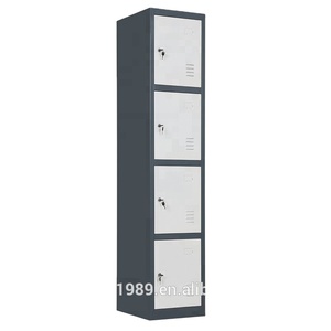 Petit <span class=keywords><strong>casier</strong></span> <span class=keywords><strong>métallique</strong></span> de gymnastique en acier à 4 portes à vendre - Product Image 1