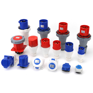 4x63a ba pha bốn dây Bốn lõi 3/4/<span class=keywords><strong>5</strong></span> Pin IP44 không thấm nước công nghiệp cắm điện cao hiện tại Nam/nữ kết nối - Product Image 5