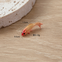 Miniatures de carpes Koi dorées, figurines de carpes miniatures, accessoires DIY pour aquarium, décorations pour maison de poupées, micro-paysages