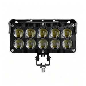 ไฟสปอร์ตไลท์มอเตอร์ไซค์ Qideguan แบบสองแถว 10 เม็ด พร้อมพัดลม LED IP67 12V แสงสีขาวเหลือง สำหรับยานยนต์ไฟฟ้า - Product Image 5