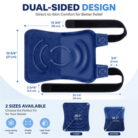 Compresse de glace personnalisée pour soulager les douleurs au genou – Enveloppe réutilisable en gel flexible pour les blessures et le soulagement de la douleur au dos, à la cheville et au genou