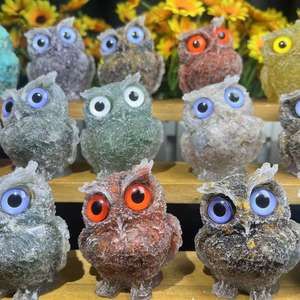 מתנה סיטונאי אנרגיה שרף ינשוף ריפוי קריסטל שבבי ינשוף לקישוט - Product Image 5