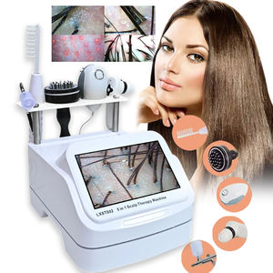 Máquina analizadora de cuero cabelludo y piel con pantalla HD 5 Análisis de aceite y humedad del cabello Producto de belleza y cuidado personal - Product Image 1