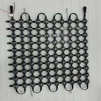 Écran LED flexible en maille P50 pour extérieur, IP65 étanche, transparent, façade média de bâtiment, affichage en grille de pixels