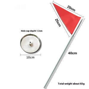 Coupe de putting de golf professionnelle en acier inoxydable - Cible d'entraînement peu profonde avec mini-drapeau pour l'entraînement des jeunes élites en studio - Product Image 4