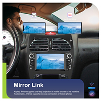 Autoradio Android Podofo 6,2 pouces 4+64G, écran IPS, CarPlay/Android Auto sans fil, GPS, FM, RDS, AI DSP, BT pour Peugeot/Citroën