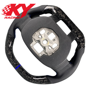 พวงมาลัยคาร์บอนไฟเบอร์แบบแข่งรถ สำหรับรถฟอร์ด แร็พเตอร์ F150 XLT F250 F350 โลโบ เทรเมอร์ แร็พเตอร์ R STX แรทเทลอร์ แบบสั่งทำพิเศษ - Product Image 4