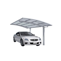 Abri de Voiture Garage avec Toiture en Plaques de Polycarbonate