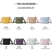 Sac bandoulière en nylon pour femme, matériau imperméable durable, fermeture éclair, plusieurs poches, pour étudiants, voyageurs, sorties quotidiennes