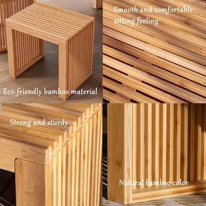 AJUNION <span class=keywords><strong>panca</strong></span> in bambù formato su misura più occasioni sgabello sedile spazio-risparmio scarpe <span class=keywords><strong>panca</strong></span> per sala da pranzo ingresso bagno soggiorno - Product Image 6