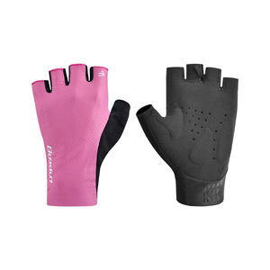 Gants de cyclisme mi-doigts pour femmes, roses, respirants, pour VTT, avec absorption des chocs, pour vélo de route - Product Image 1
