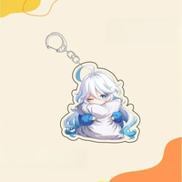 Gantungan Kunci Akrilik Yuanshen Furina Yae Miko Klee Qiqi Raiden Shogun Nahida Bantal Peluk Karakter Lucu Liontin Tas Hadiah untuk Penggemar Game