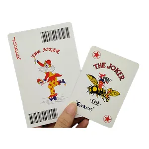 Custom Made Jumbo Size Poker for Aged people Fantastic Durable Paper Cards Water Proof Washable PVC Cards for Fun and Table Game