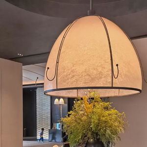 Modern Hotel Lobby Chandelier Round E27 <b>LED</b> Pendant <b>Light</b> Anti Glare For Villa Bar Restaurant Teahouse Decor - Product Image 1