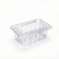 Op maat gemaakte transparante voedselveilige PET plastic dessertverpakkingen, bakkerijverpakkingen, wegwerp vierkante doosjes, transparante containers