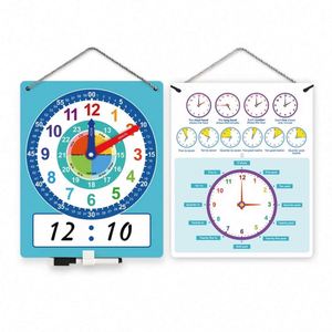 Reloj de Pared Educativo de Papel Ecológico para Niños, Material Didáctico para el Aula y el Hogar - Product Image 1