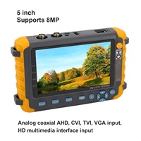 Penguji Kamera CCTV 5MP 4IN1 AHD TVI CVI CVBS dengan Monitor LCD 5 Inci dan Baterai Terpasang untuk Aksesori CCTV