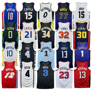 Maglia da basket stampata a caldo all'ingrosso 2026 Luka Doncic 77 Nikola Jokic 15 Abbigliamento personalizzato per squadre Traspirante per allenamento a breve durata - Product Image 6