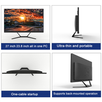 Sharerdp Ultra Slim AIO PC Core I5 12th Gen 12450H 1235U Windows 11 Linux 23.8 Inch IPS All-in-One Desktop Computer for Office