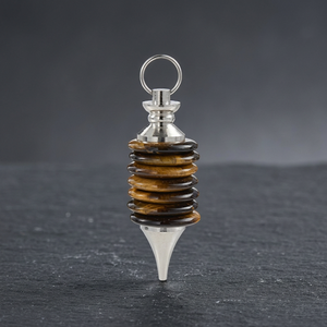 Collar Clásico Hecho a Mano con Colgante de Cristal Reiki de 7 Chakras, Baño de Plata Antigua, Piedra Principal de Ágata, Chakra, Navidad - Product Image 3